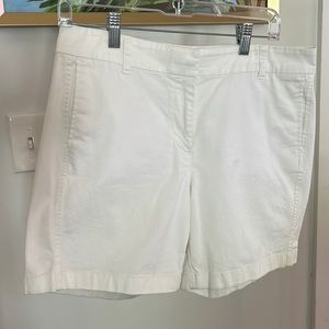 Jcrew White Chino shorts 8